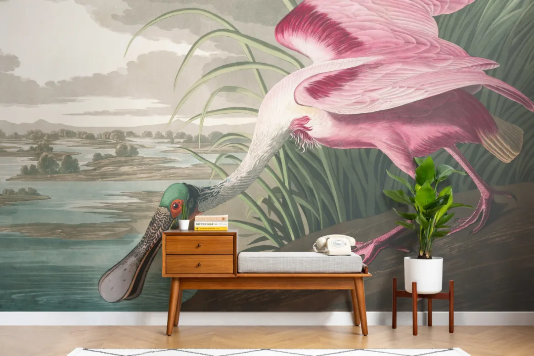 Mural Papel Pintado Espátula Rosada