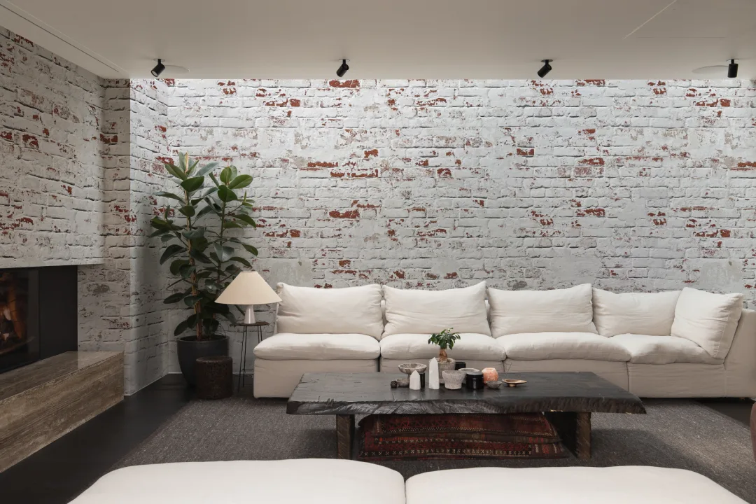 White Warehouse Brick Wallpaper Mural