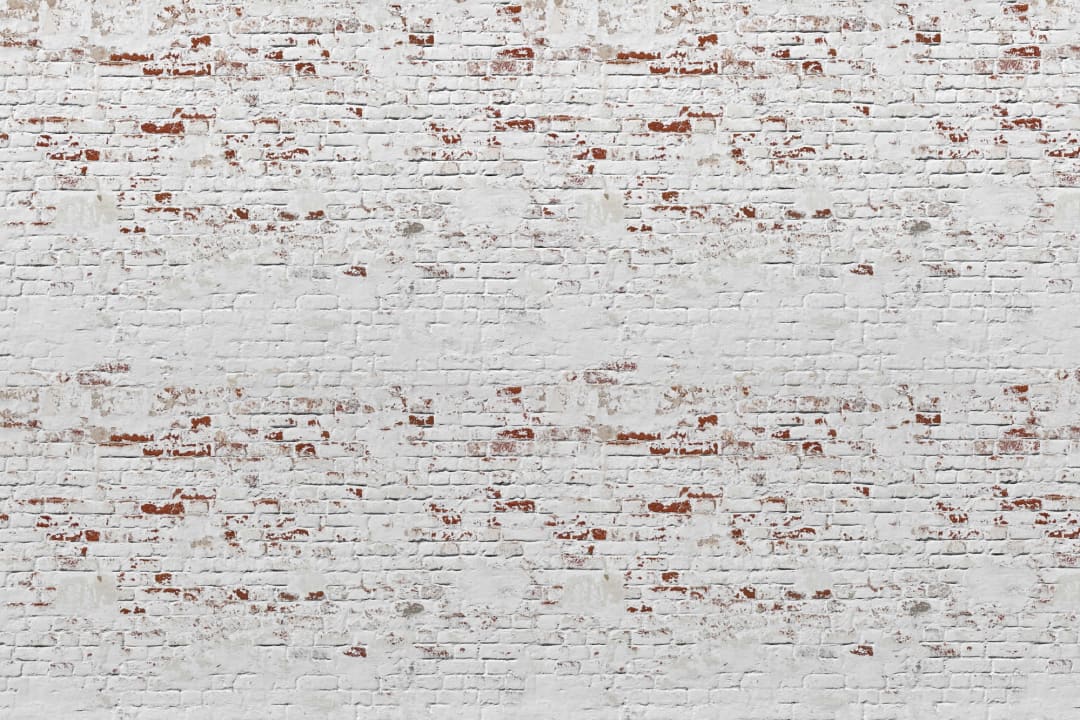 White Warehouse Brick Wallpaper Mural