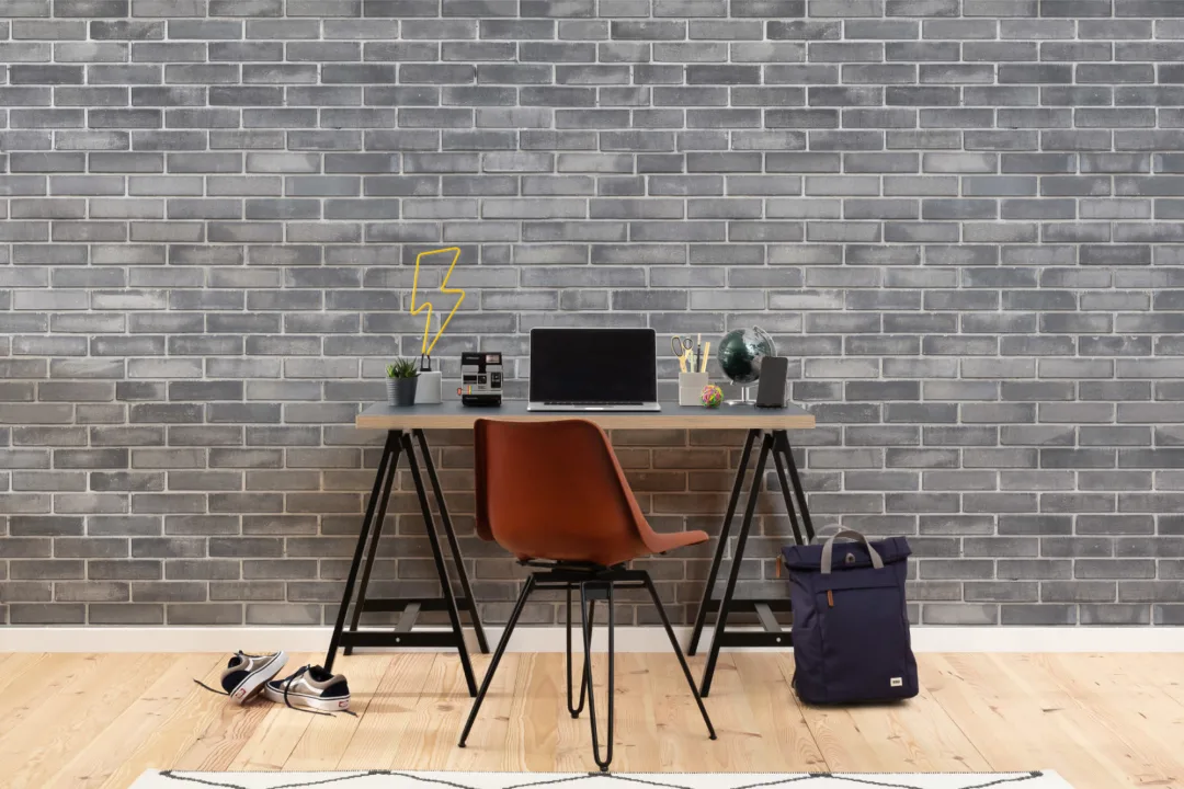 Gray Brick Wallpaper Mural