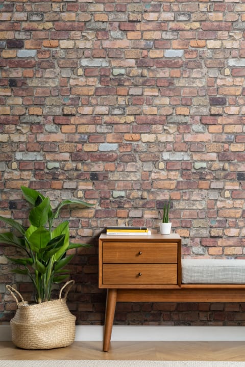Mural Papel Pintado Ladrillos Variados
