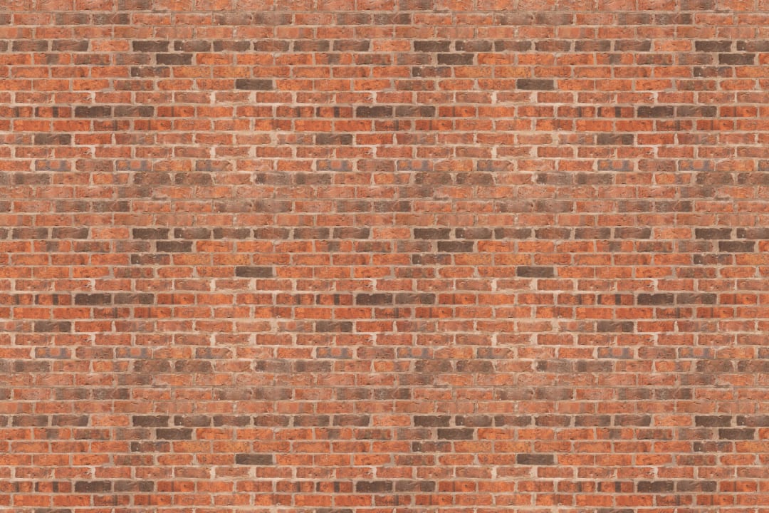 Rundown Red Brick Wall Wallpaper Mural