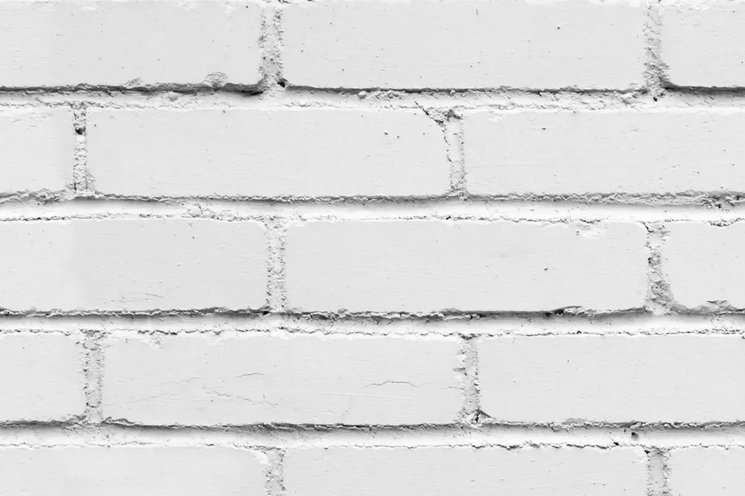 White Painted Brick Pattern Wallpaper Mural