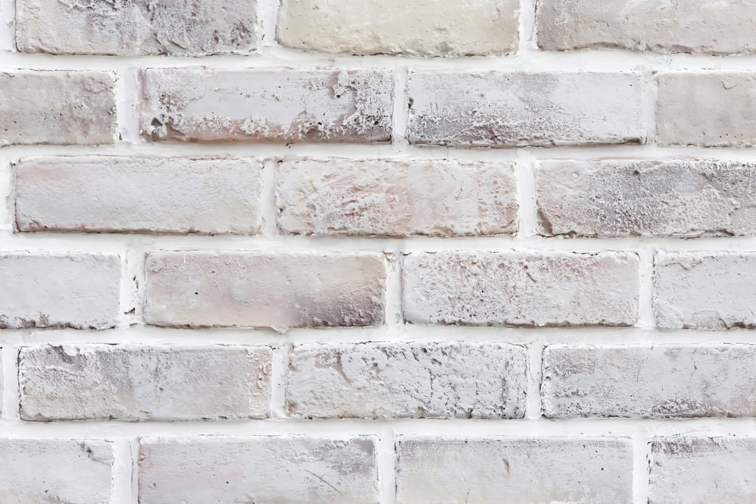 Whitewash Brick Effect Pattern Wallpaper Mural