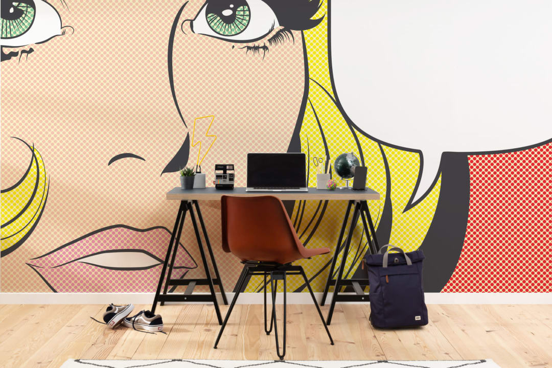 Pop Art Woman Wallpaper Mural