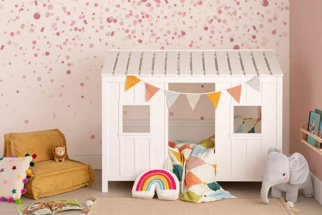 Pink Confetti Sprinkles Wallpaper Mural