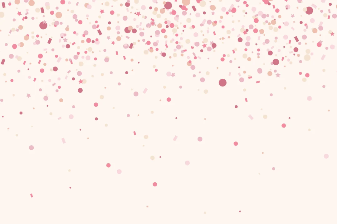 Pink Confetti Sprinkles Wallpaper Mural