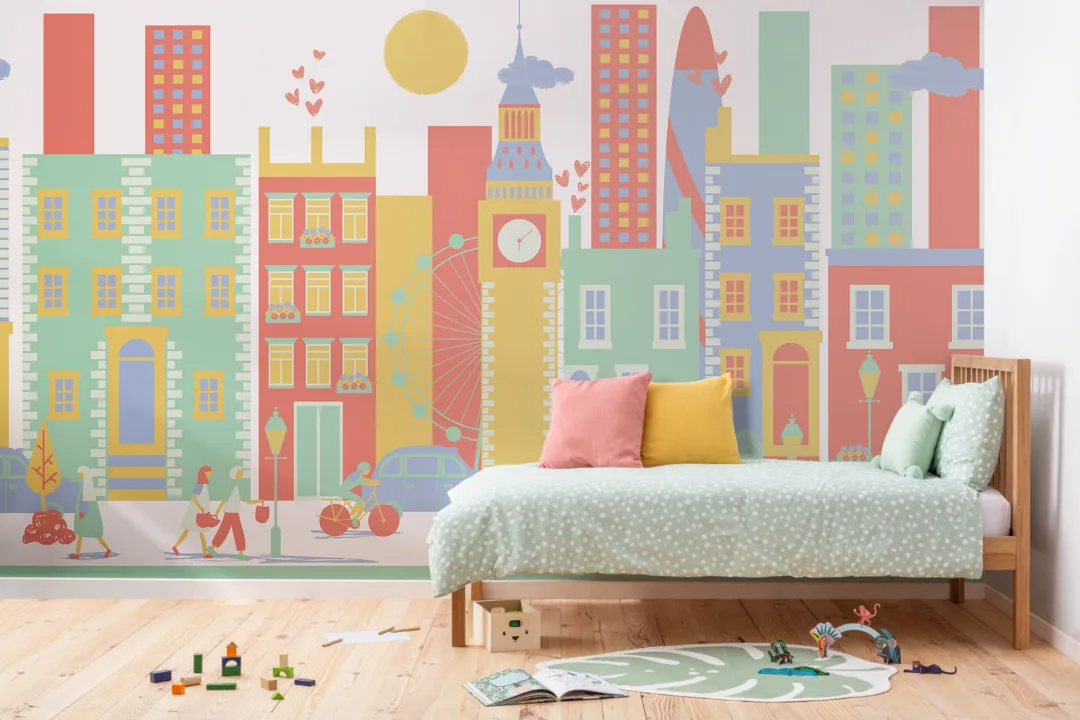 Mural Papel Pintado Ciudad de Londres Multicolor