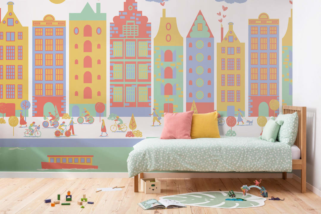 Amsterdam City Living Wallpaper Mural