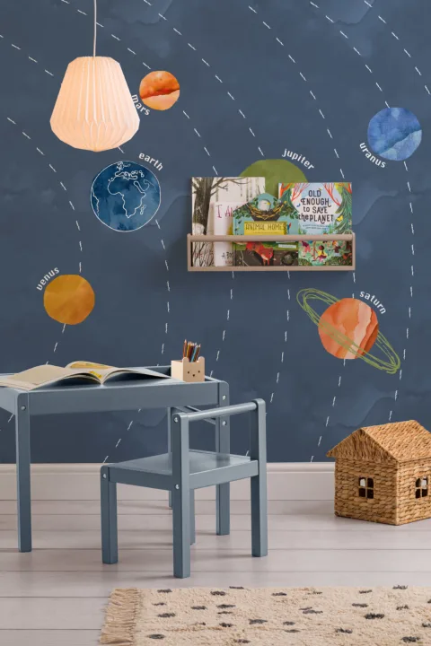 Kids Solar System Planets Wallpaper Mural