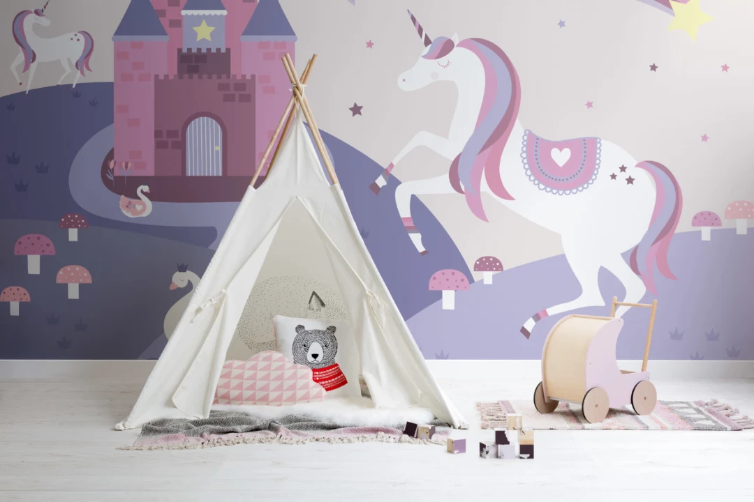Mural Papel Pintado Unicornio de Cuentos