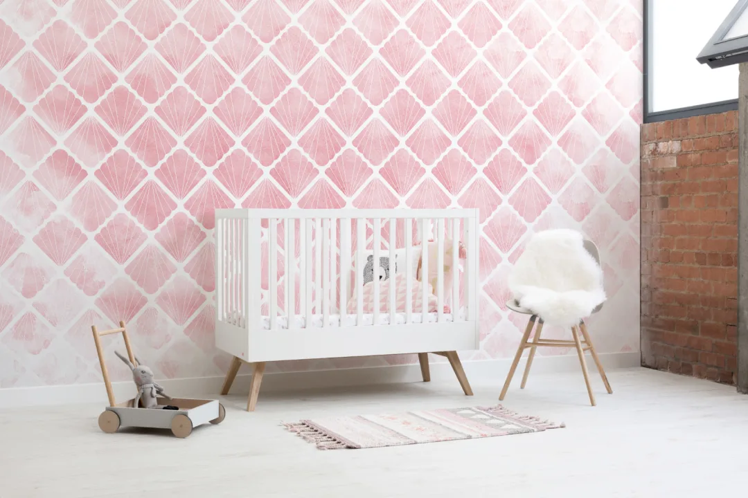 Roz Mermaid Scale Seashell Wallpaper Mural