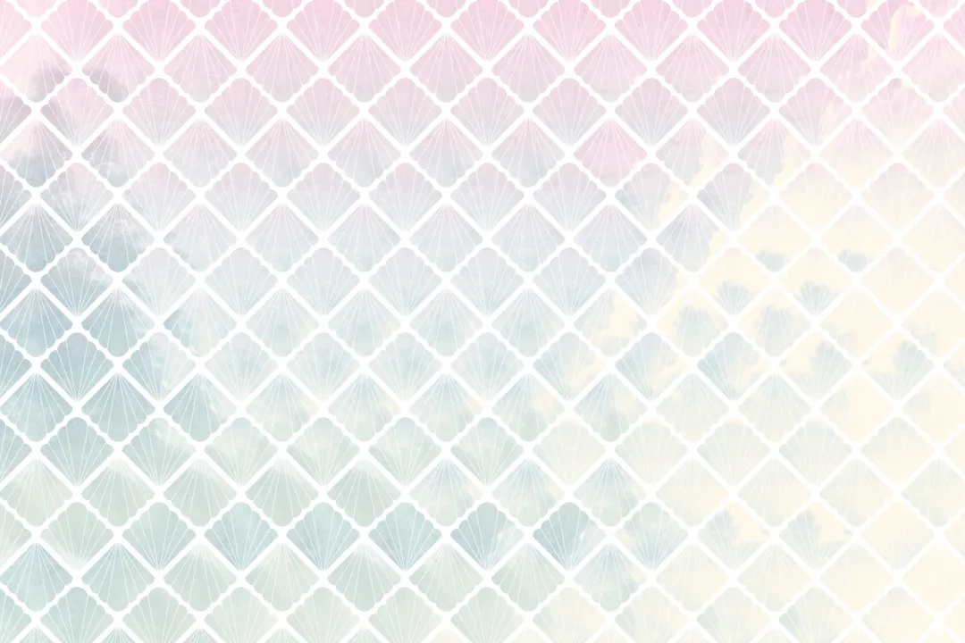Ombre Mermaid Scale Seashell Wallpaper Mural