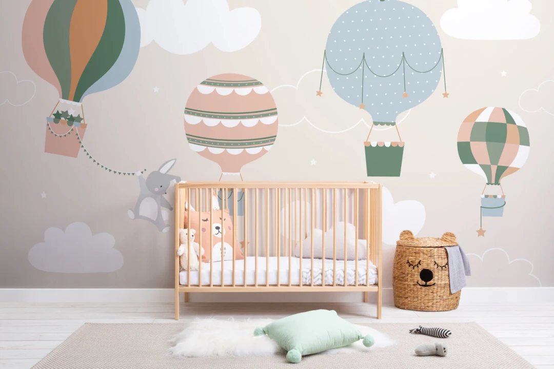 Drăguț baloane Nursery Wallpaper Mural