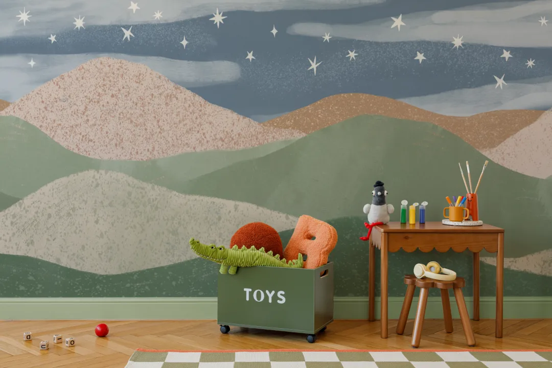 Blue Celestial Kids' Dreamy Nightscape Fototapete Landschaft