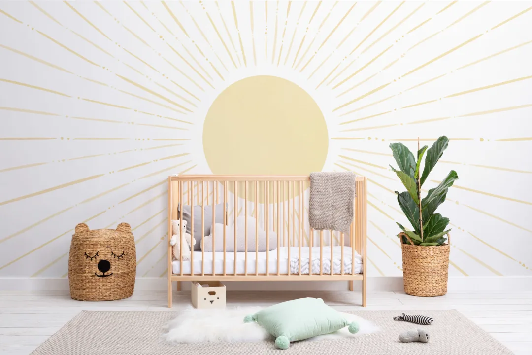 Kinder Gelb Boho Sonnenschein Fototapete