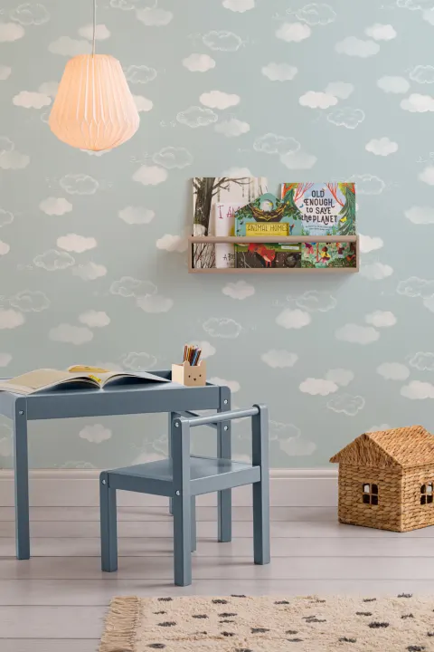 Søte skyer blå tapet