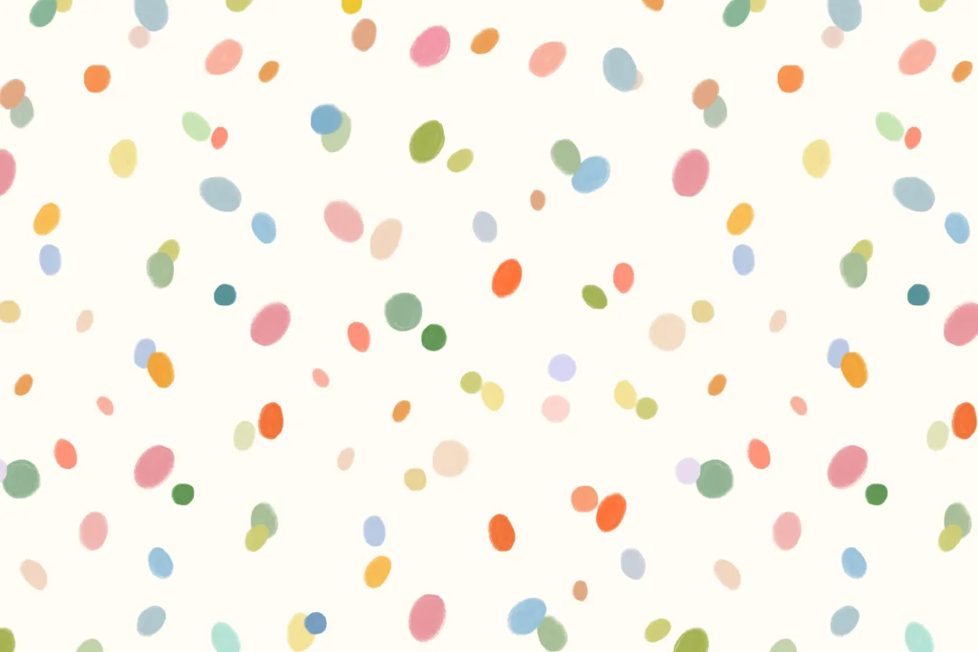 Hand Drawn Pastel Multicolor Spots Wallpaper