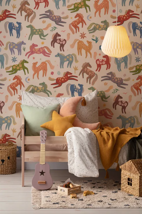 Multicolor Pony Whimsy Kids' Animal Fun Mural