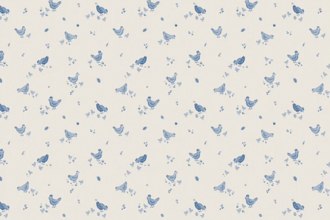 Murale cu animale Blue Farmyard Charm pentru camera copiilor