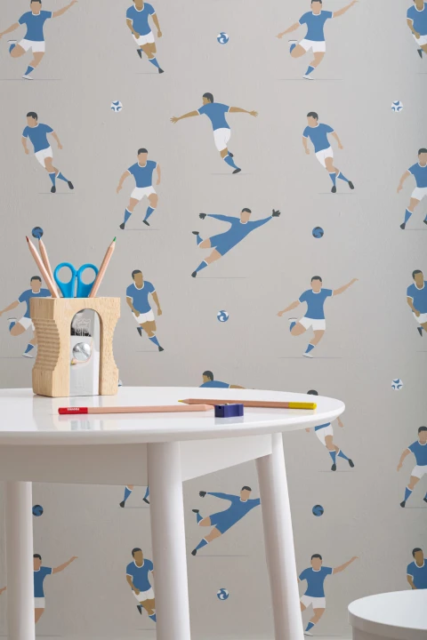 Fondos de Jugadores de fútbol infantiles azules