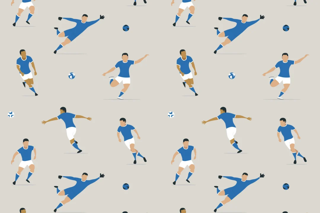 Fondos de Jugadores de fútbol infantiles azules