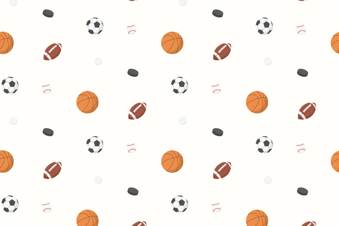 Papel pintado de Ilustración de deportes para niños de colores