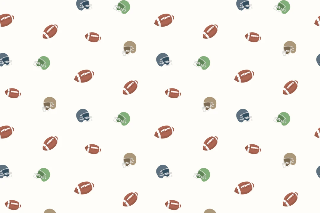 Papel pintado de Ilustración de deportes de fútbol americano para niños