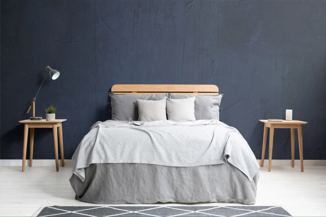 Albastru închis Grunge Ciment Wallpaper Mural