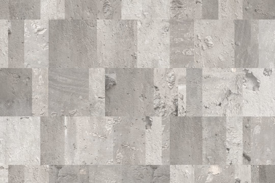 Mural Papel Pintado con Hormigón Gris en Rectángulos