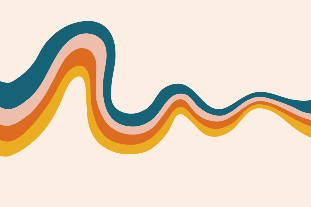 Colourful 70s Retro Wallpaper Mural