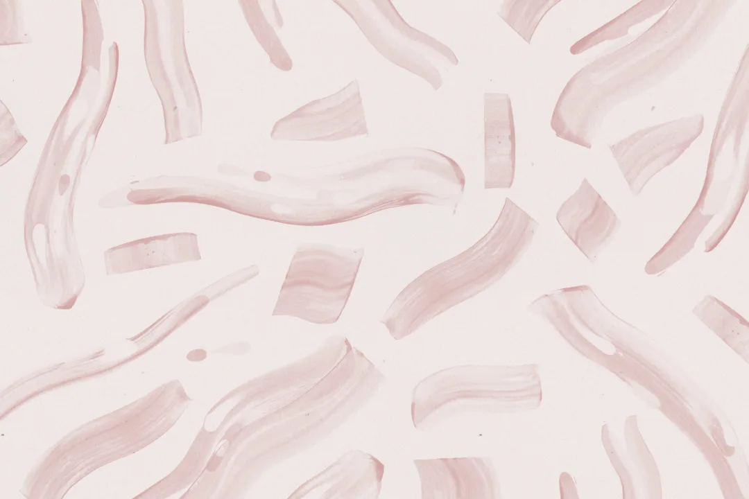Pink Abstract Squiggle Brushstroke Repeat Pattern Wallpaper