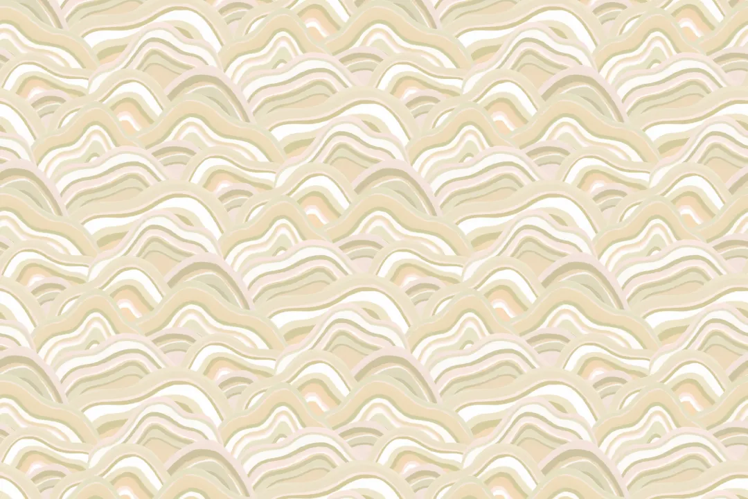 Green Abstract Painted Dunes Wallpaper