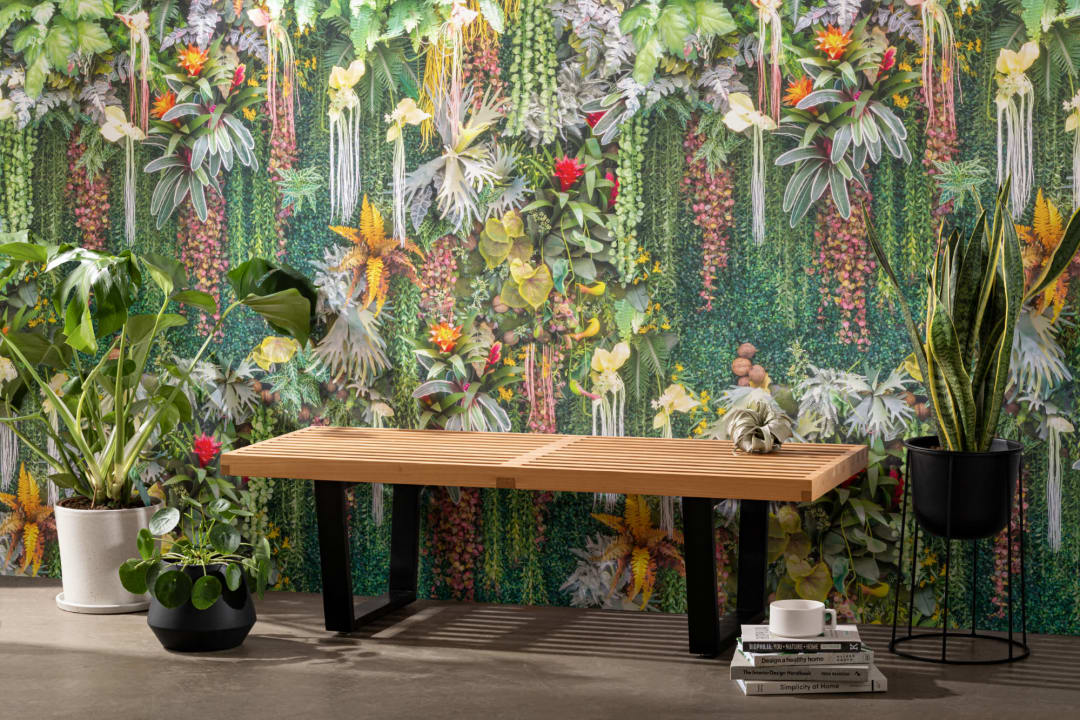 Vertical Garden Floral Wallpaper Mural