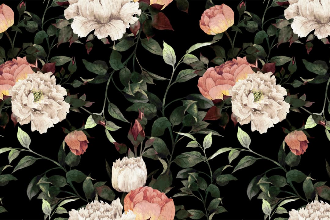 Papier Peint Panoramique Floral Vintage