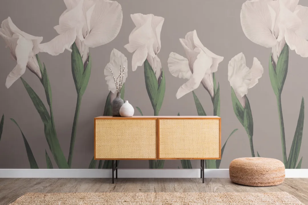 Vintage Japanese Large Flower Wallpaper Mural
