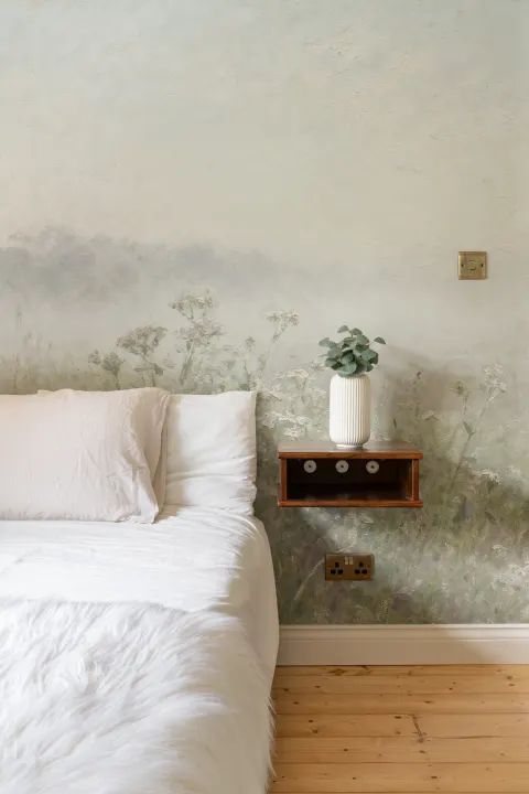 Multicolor Quiet Meadow Light Pastel Nature Mural