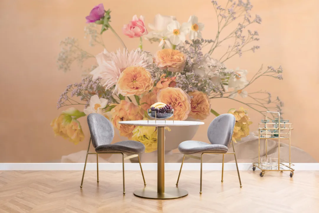 Vårblomsterrangement Fototapet
