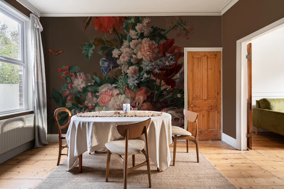 Jan van Huysum stilleben blomstermaleri veggmaleri
