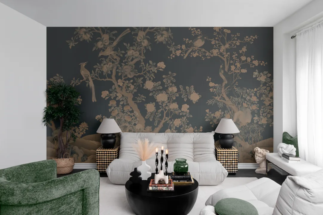 Papier peint panoramique de la Chinoiserie marine