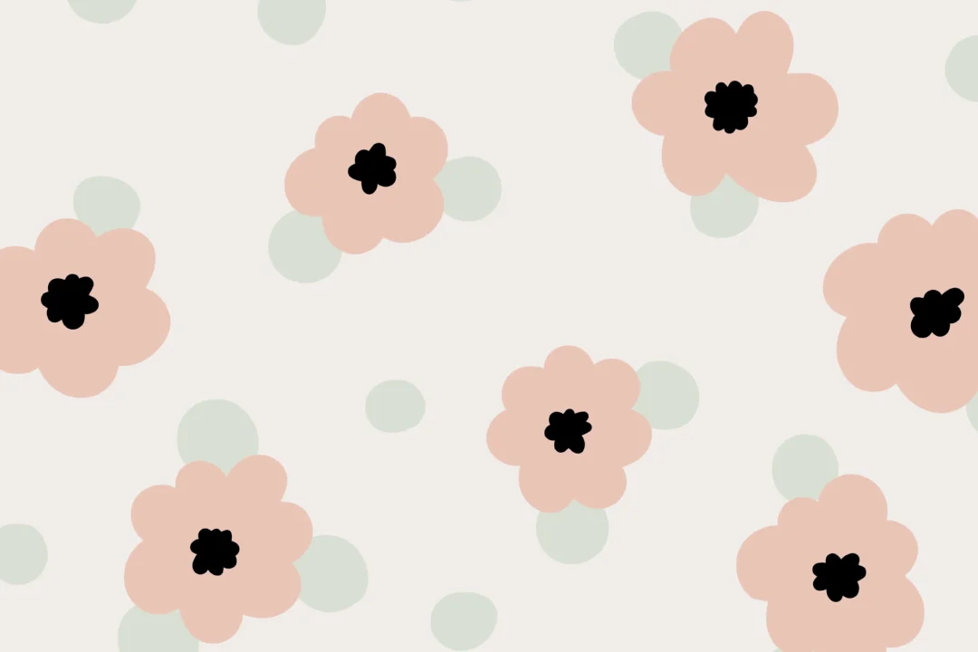 Papel Pintado Flores Estilizadas en Colores Suaves