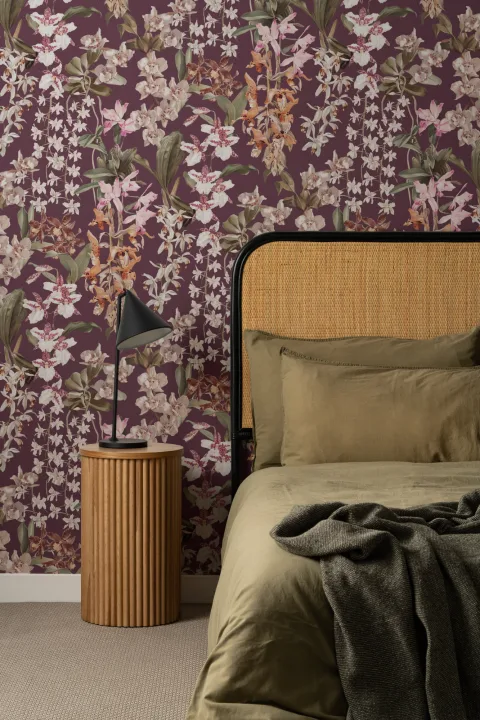 Multicolor Vintage Floral Atmosphere Mural For Living Spaces