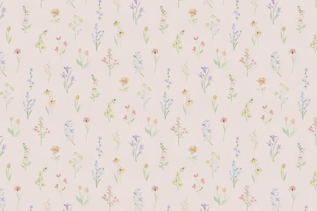 Multicolor Vintage Floral Wall Mural For Timeless Charm