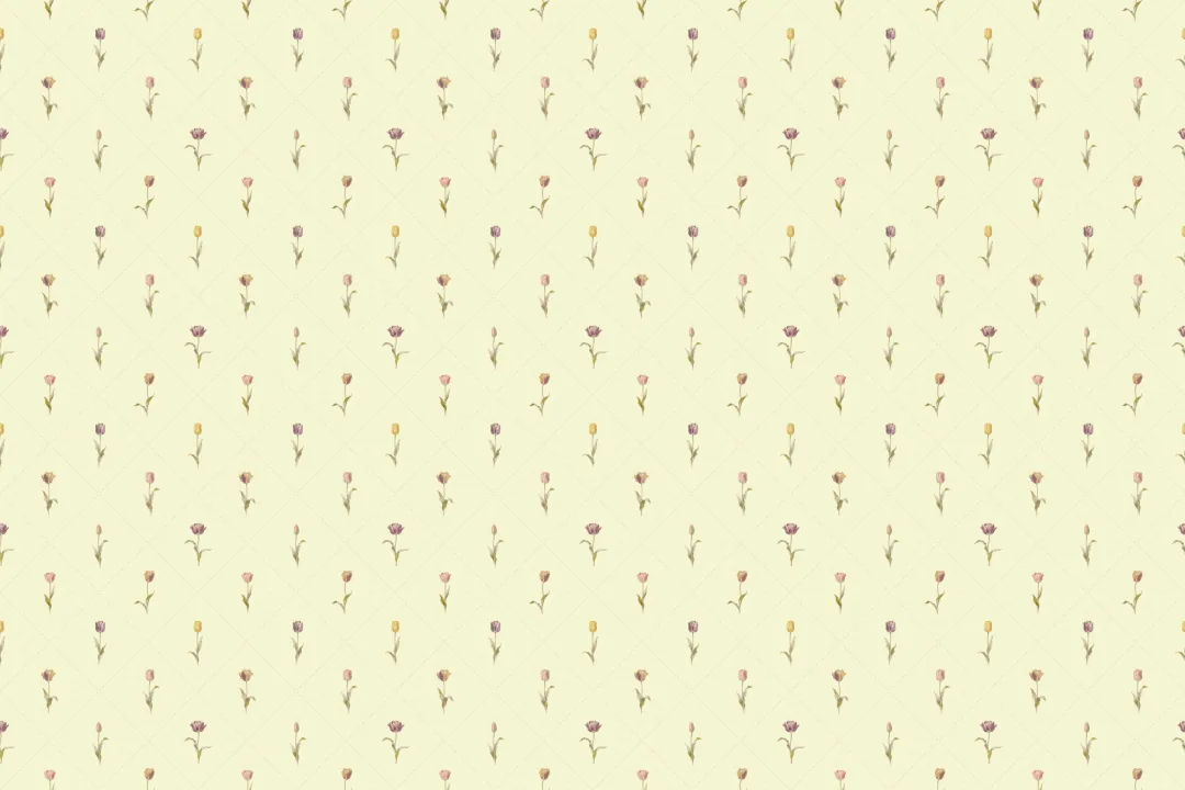 Multicolour Vintage Floral Kids Pastel Pattern Mural
