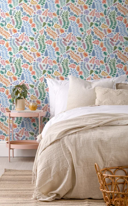 Colorat Indian Print Floral frunze tapet