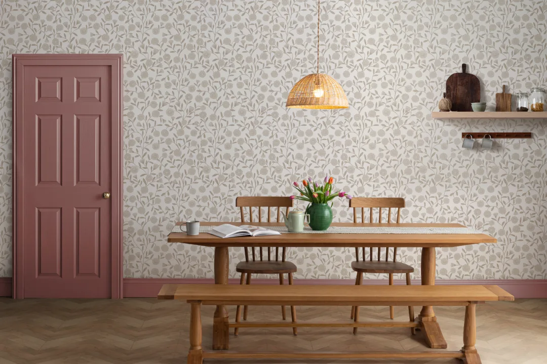Beige Cute Ditsy Daisy Bakgrunn
