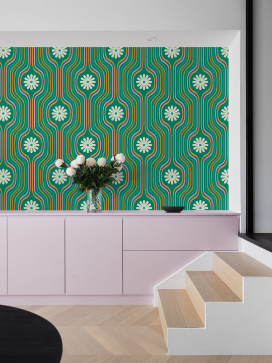 Papel pintado Elizabeth Olwen Joyride Verde