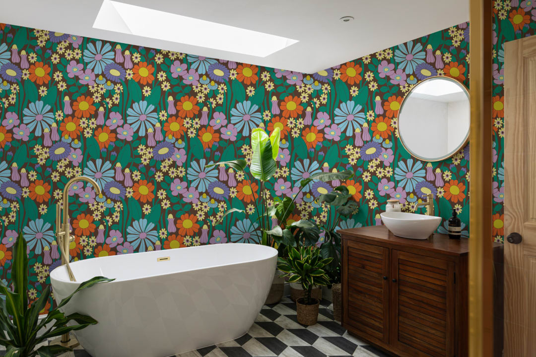 Elizabeth Olwen Groovy Meadow Multi Mural