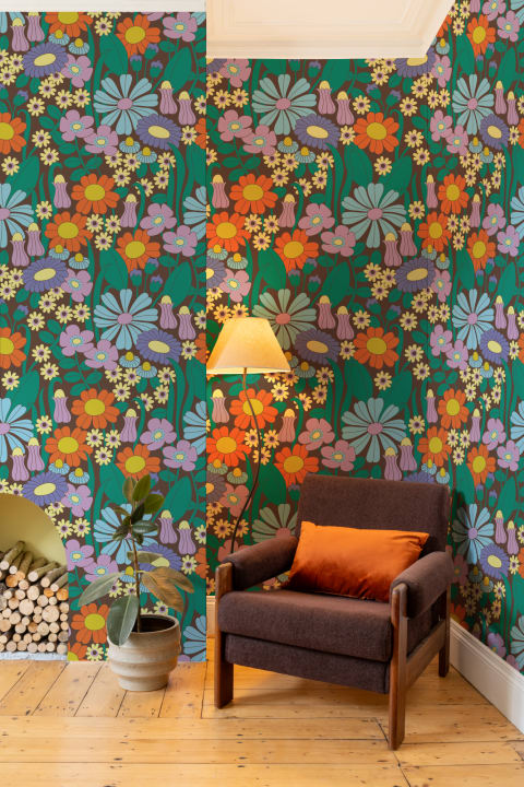 Elizabeth Olwen Groovy Meadow Multi fototapeta