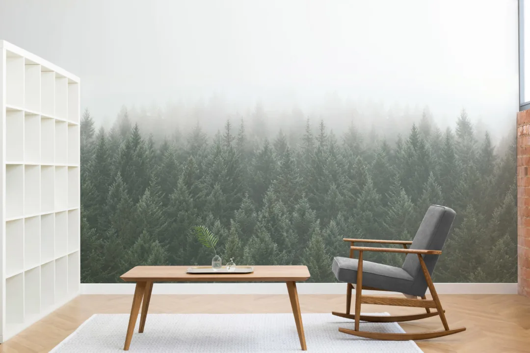 Crisp Pines Forest tapet